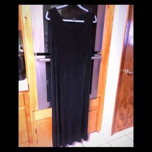 Lane Bryant black shift look maxi dress size 14/16